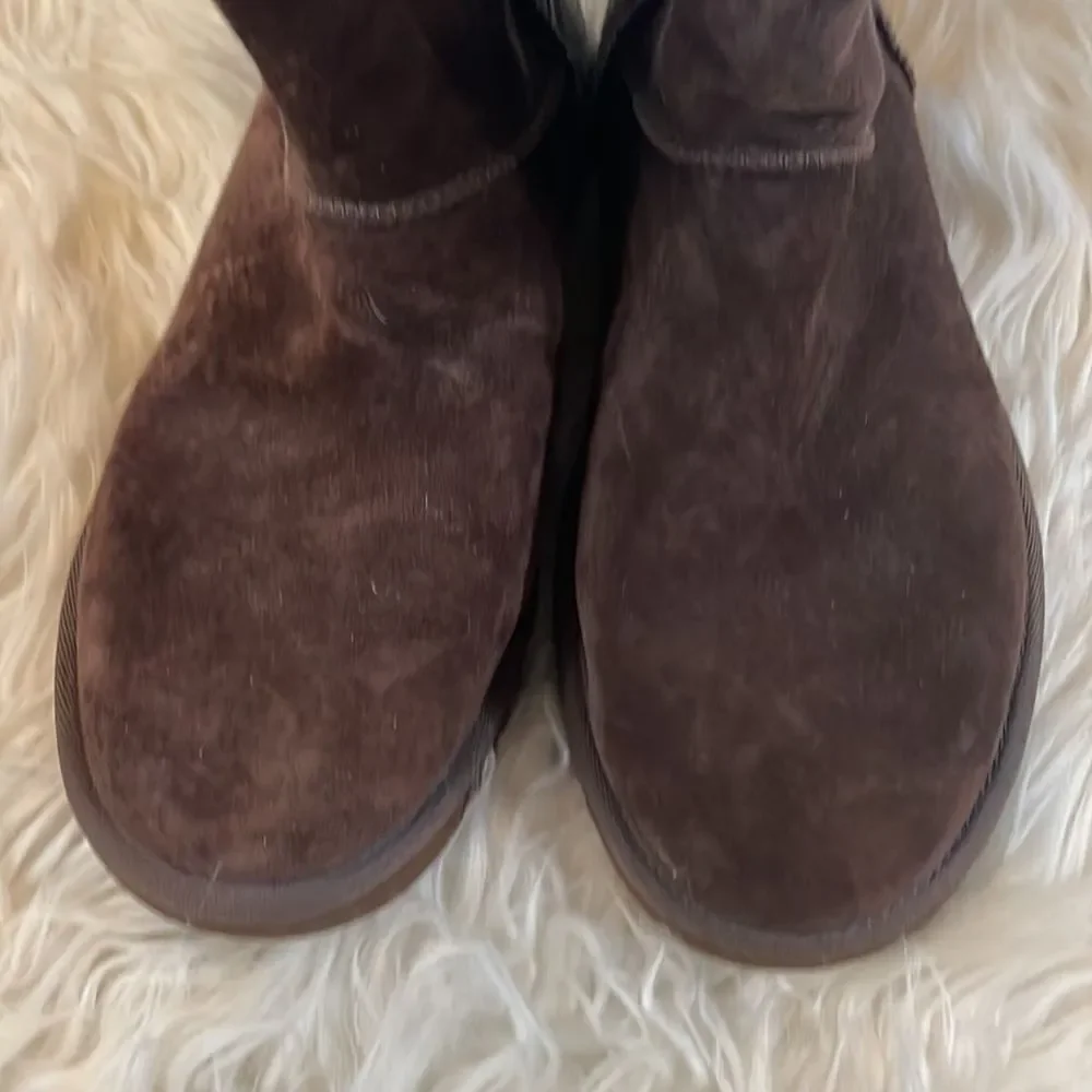 UGG Lo Pro Mid Calf Button Boot - Chocolate Brown